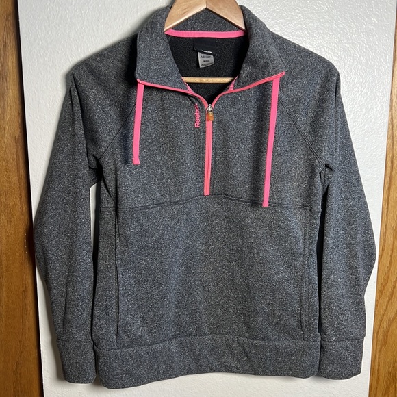 Grey Reebok athletic pull over - Picture 2 of 6